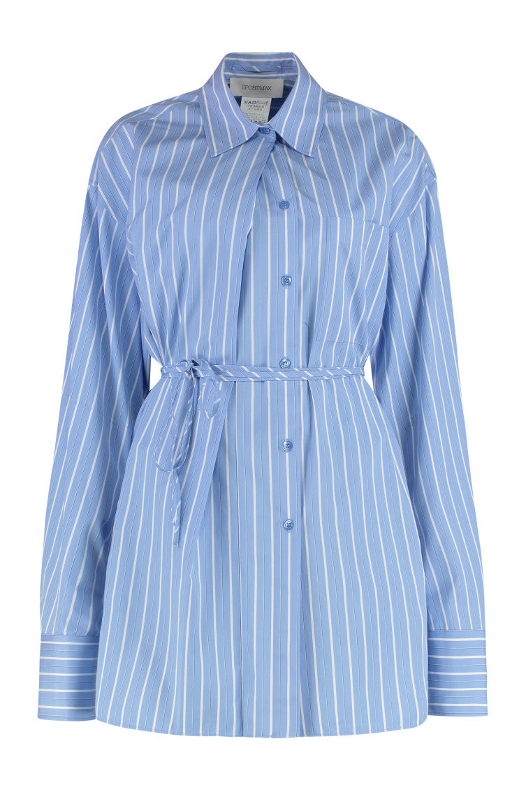 Light Blue Regular Stripes Shirt 1