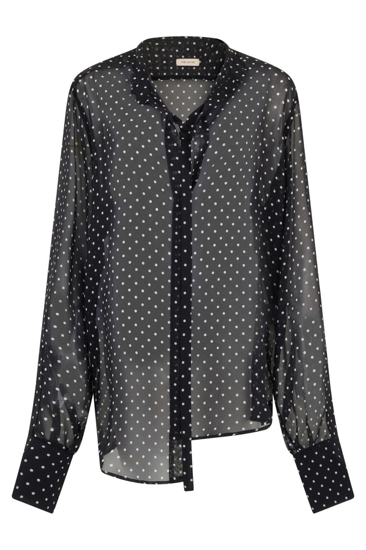 Black Regular Polka Dot Shirt 1