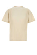 Beige Round Neck T-Shirt 1
