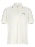 White Solid Shirt Collar Polo 1