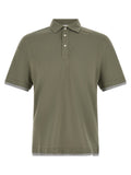 Green Solid Shirt Collar Polo 1