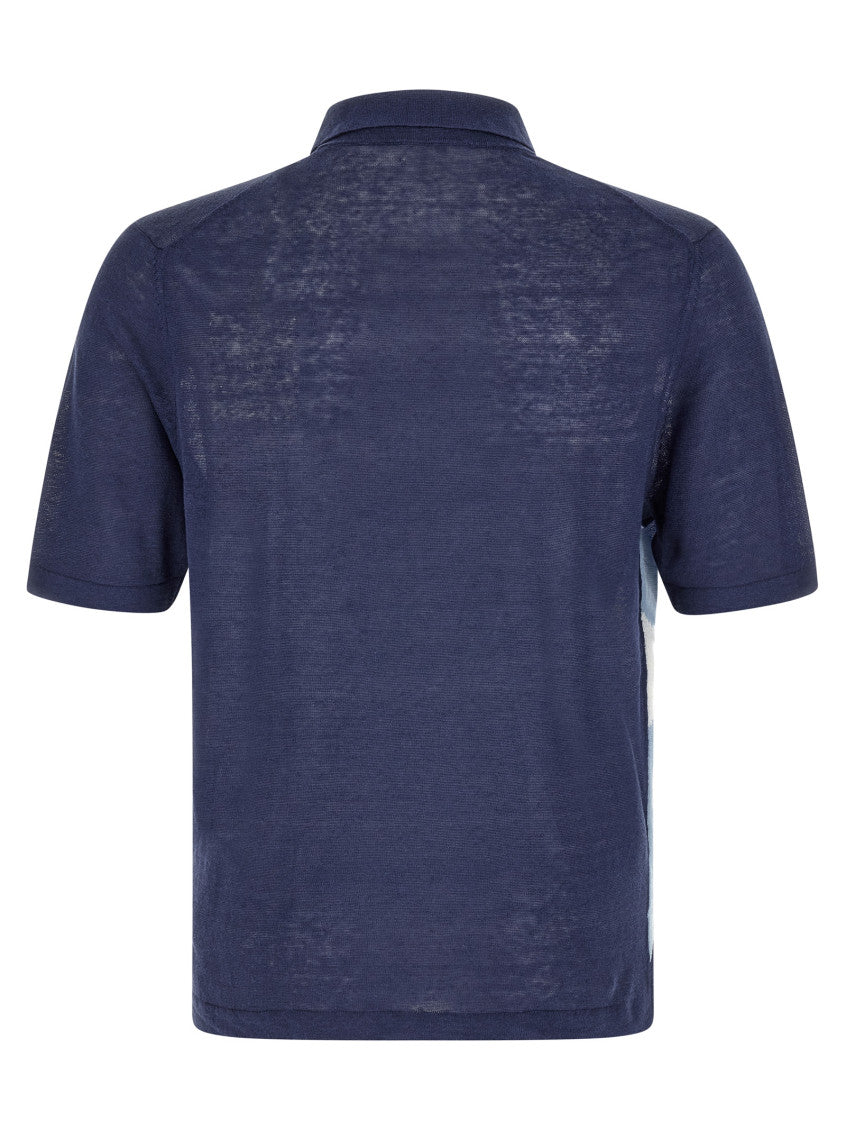 Blue Argyle Shirt Collar Polo 2