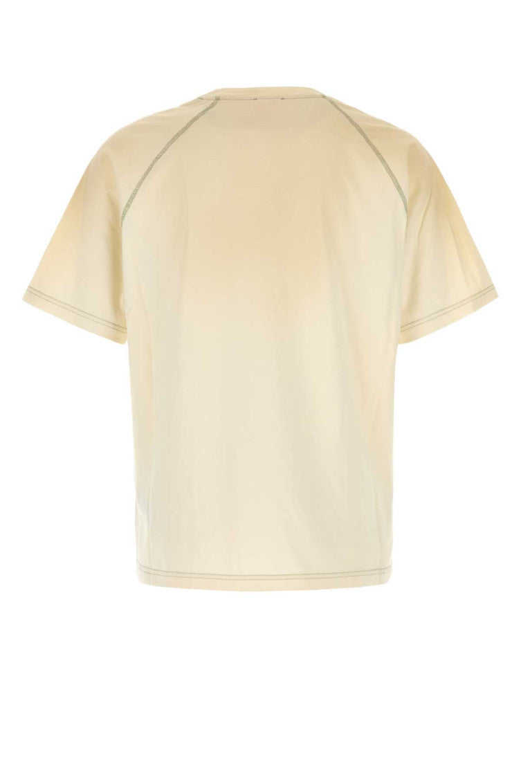 Beige Crew Neck T-Shirt 2