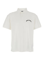 White Logo Shirt Collar Polo 1