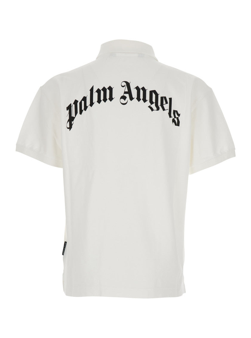 White Logo Shirt Collar Polo 2