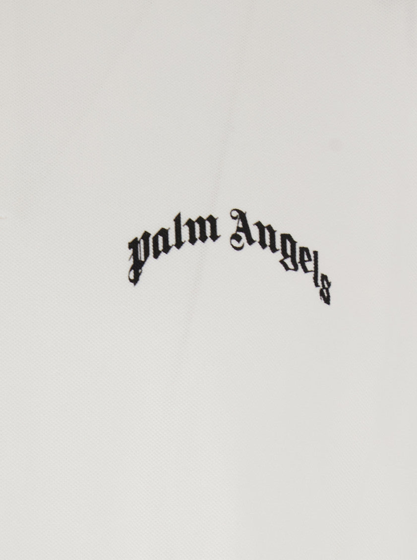 White Logo Shirt Collar Polo 3