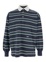 Blue Stripes Shirt Collar Polo 1