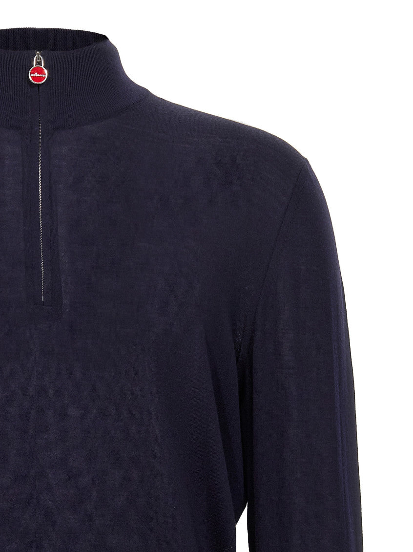 Navy Blue Logo Cardigan 3