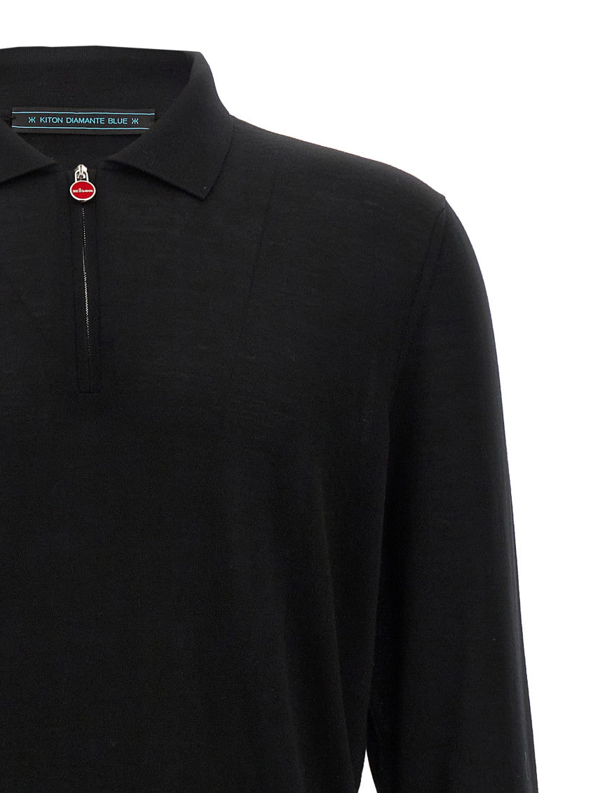 Black Wool Polo 3
