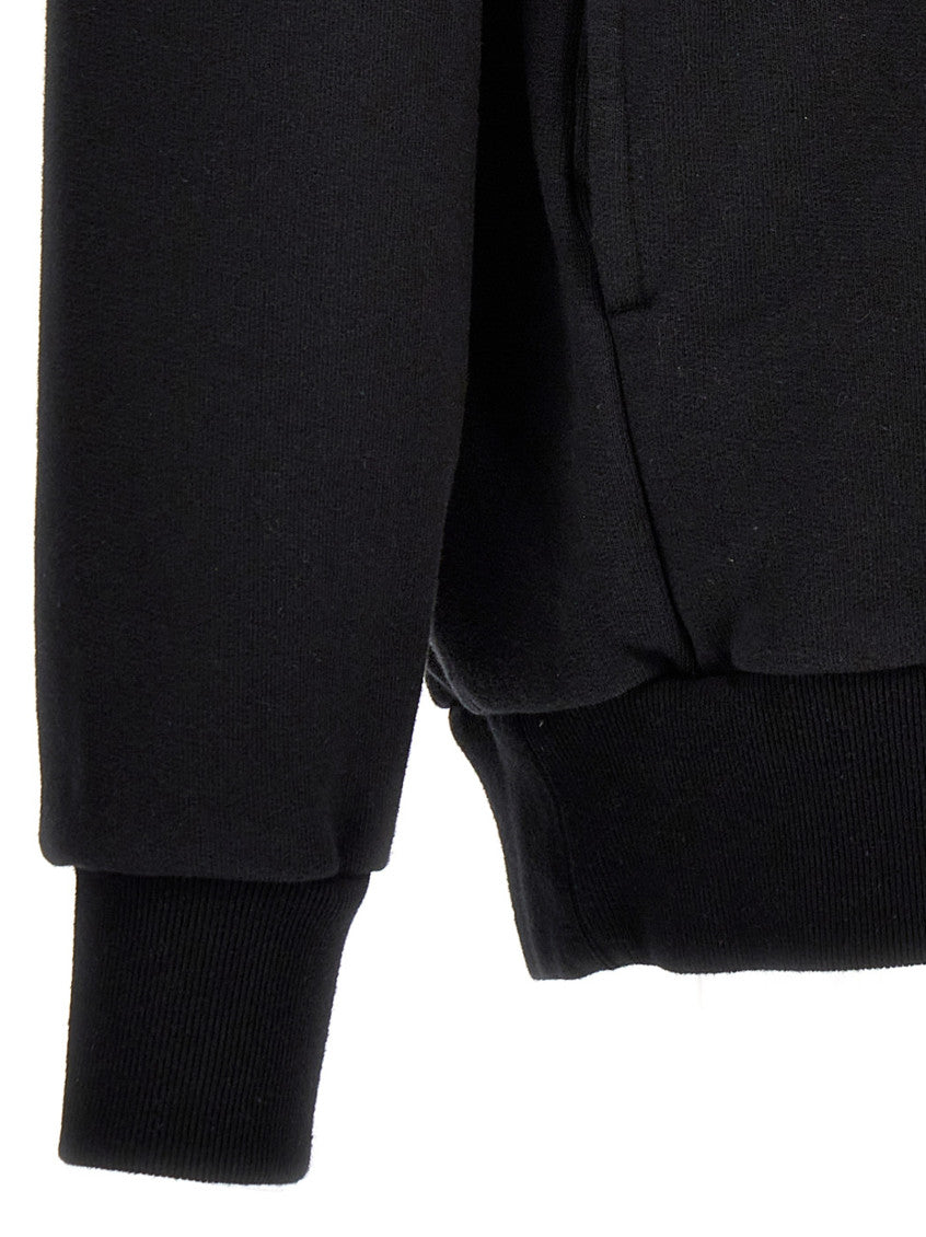 Black Front And Back Print Sweatshirt 4