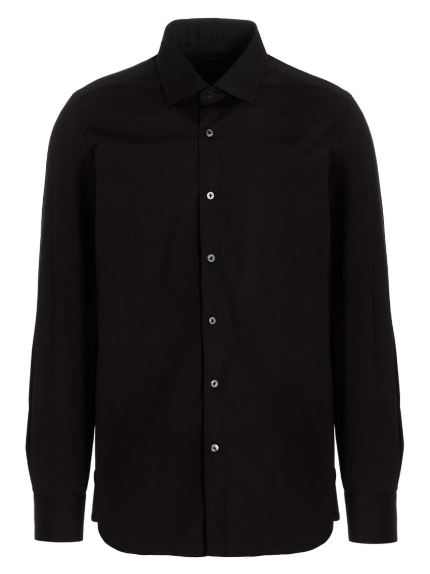 Black Poplin Shirt 1