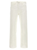 Beige Five-pocket Jeans 1