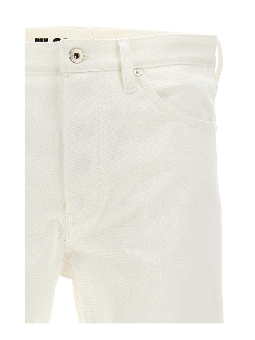 Beige Five-pocket Jeans 3