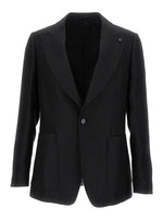 Black Single-Breasted Blazer 1