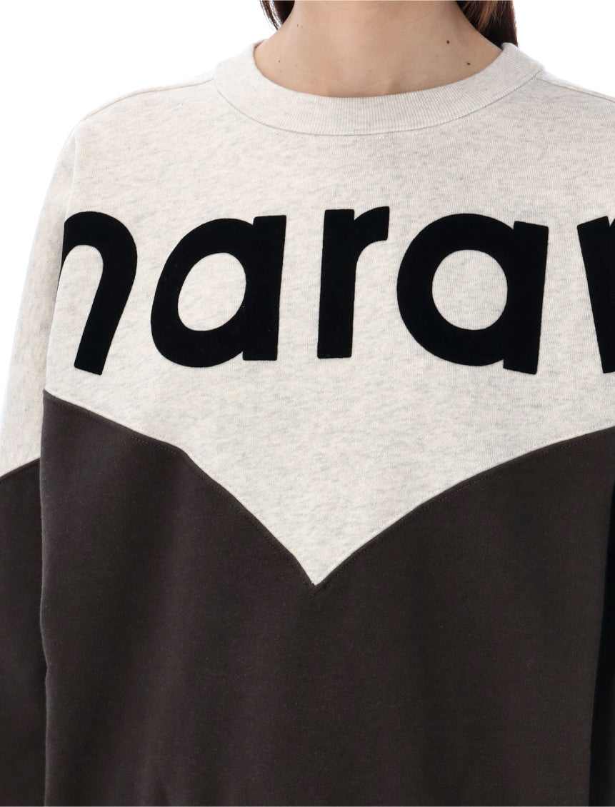 Black Flocked Logo Sweatshirt 3