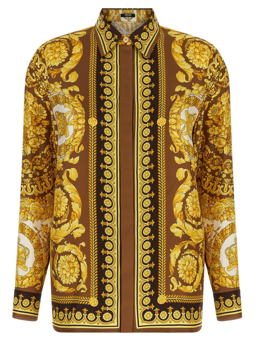 MultiColor Barocco Silk Shirt 1