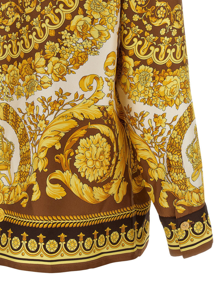 MultiColor Barocco Silk Shirt 4