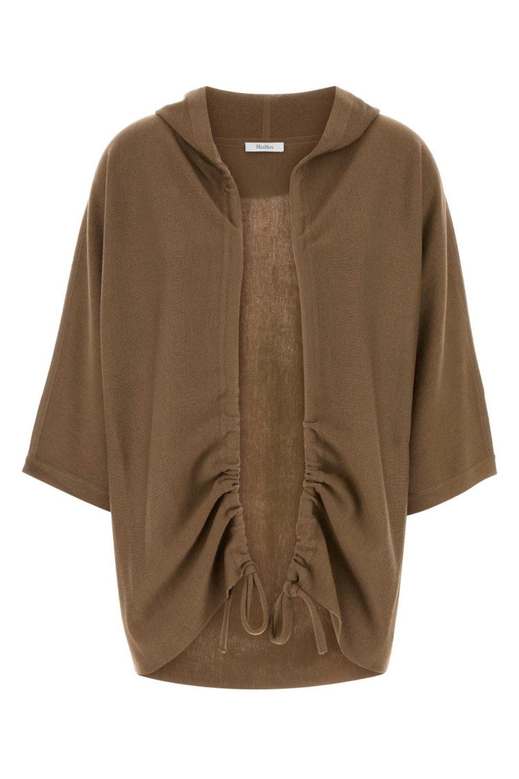 Brown wool Aster cardigan 1