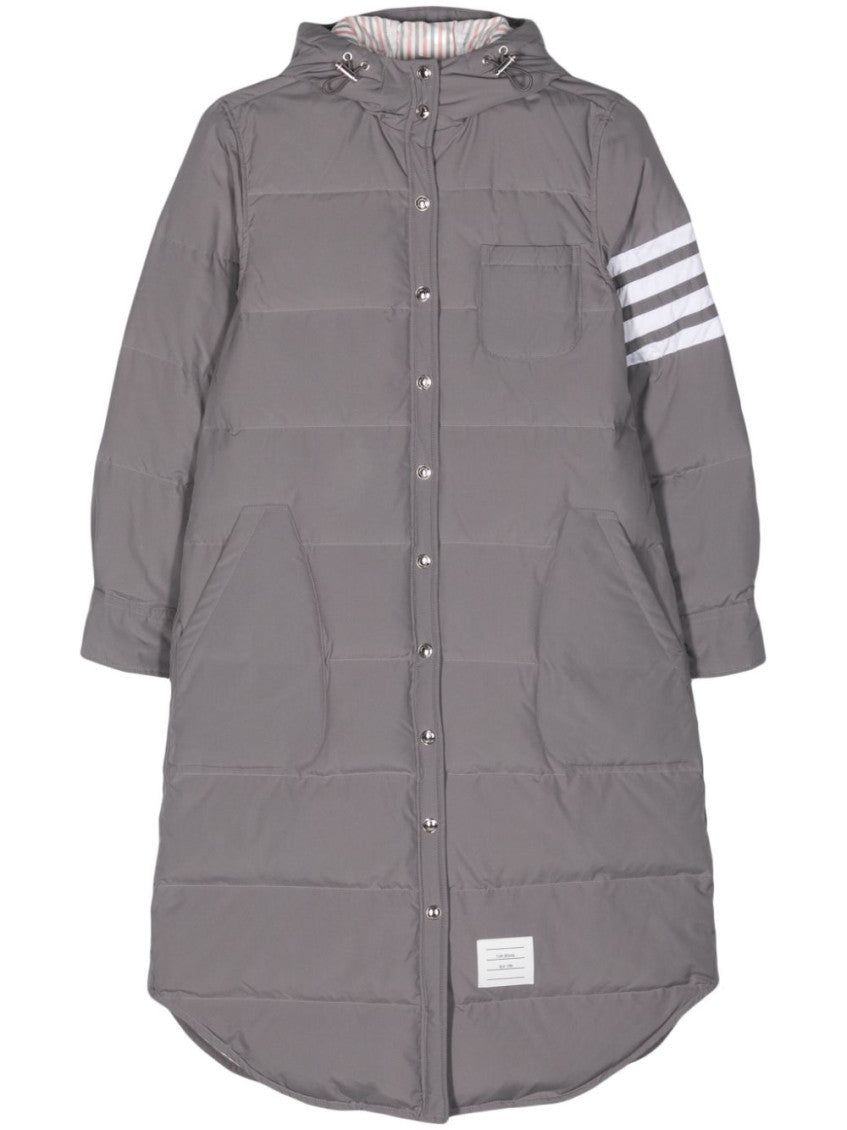 Grey Long down jacket 1