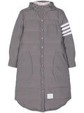 Grey Long down jacket 1