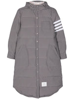 Grey Long down jacket 1