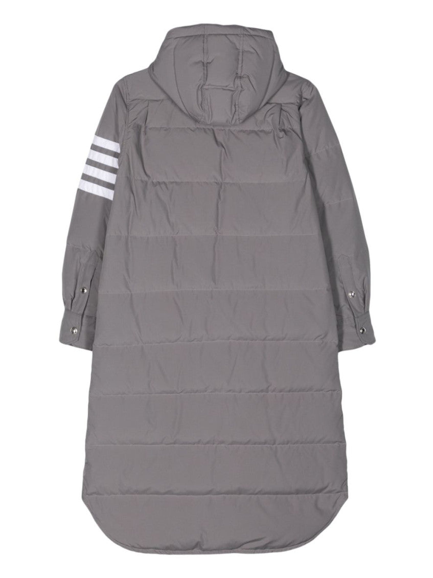 Grey Long down jacket 2