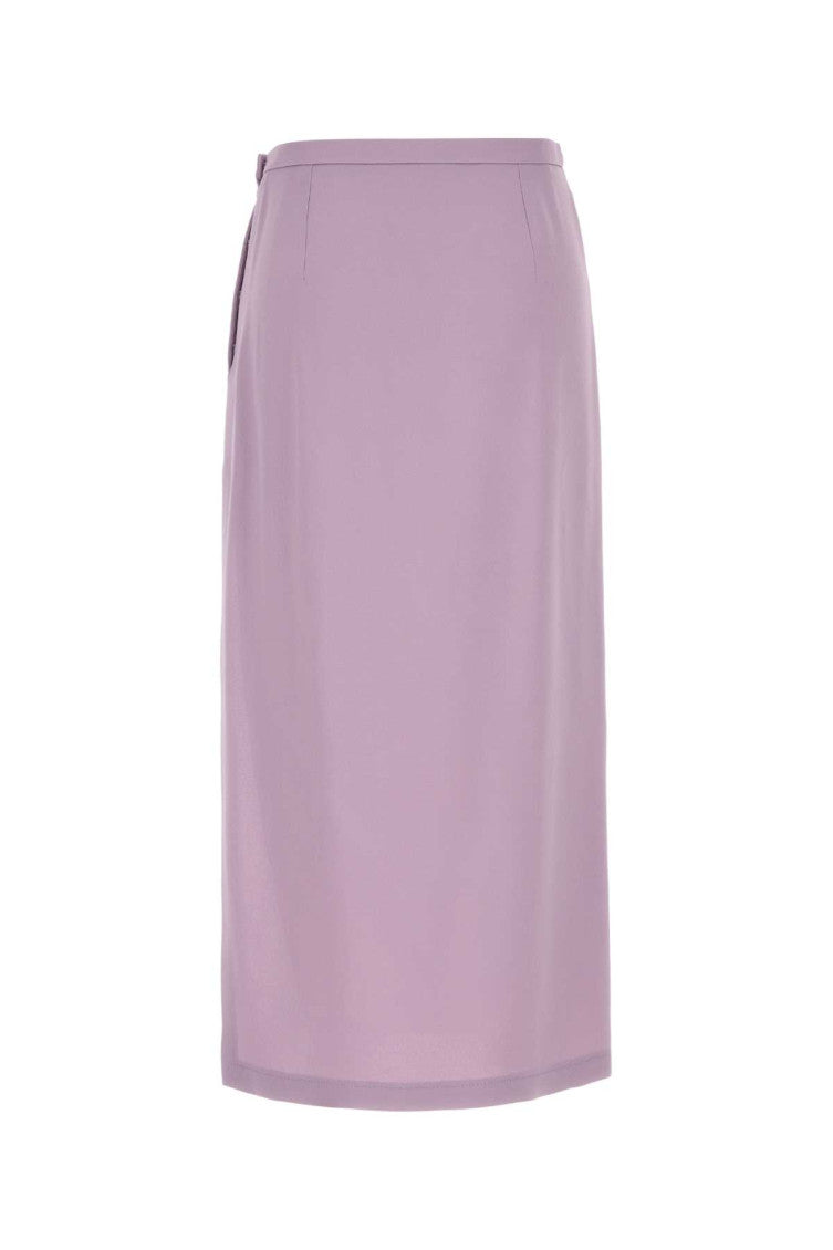 Lilac crepe skirt  2