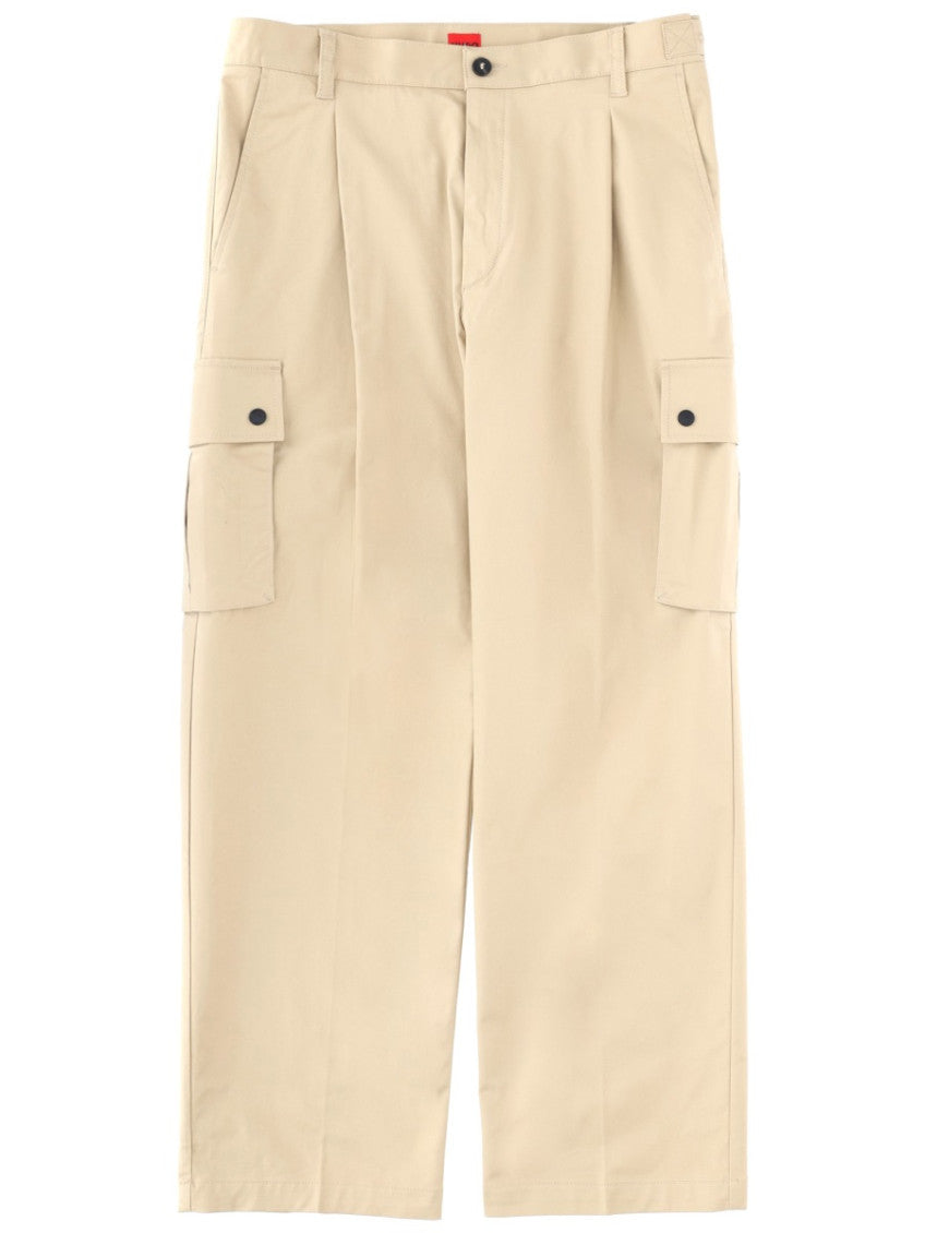 Beige Relaxed Cargo Trouser 1