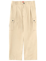 Beige Relaxed Cargo Trouser 1