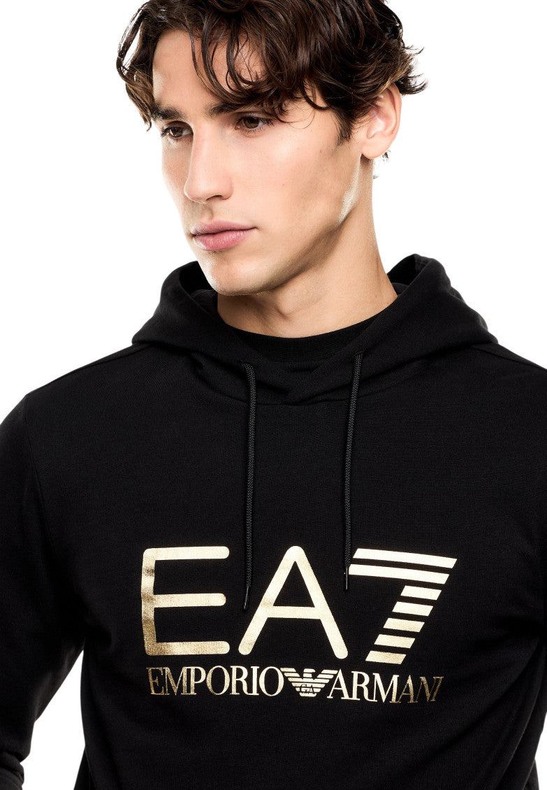 Black Graphic Logo Hoodie 5