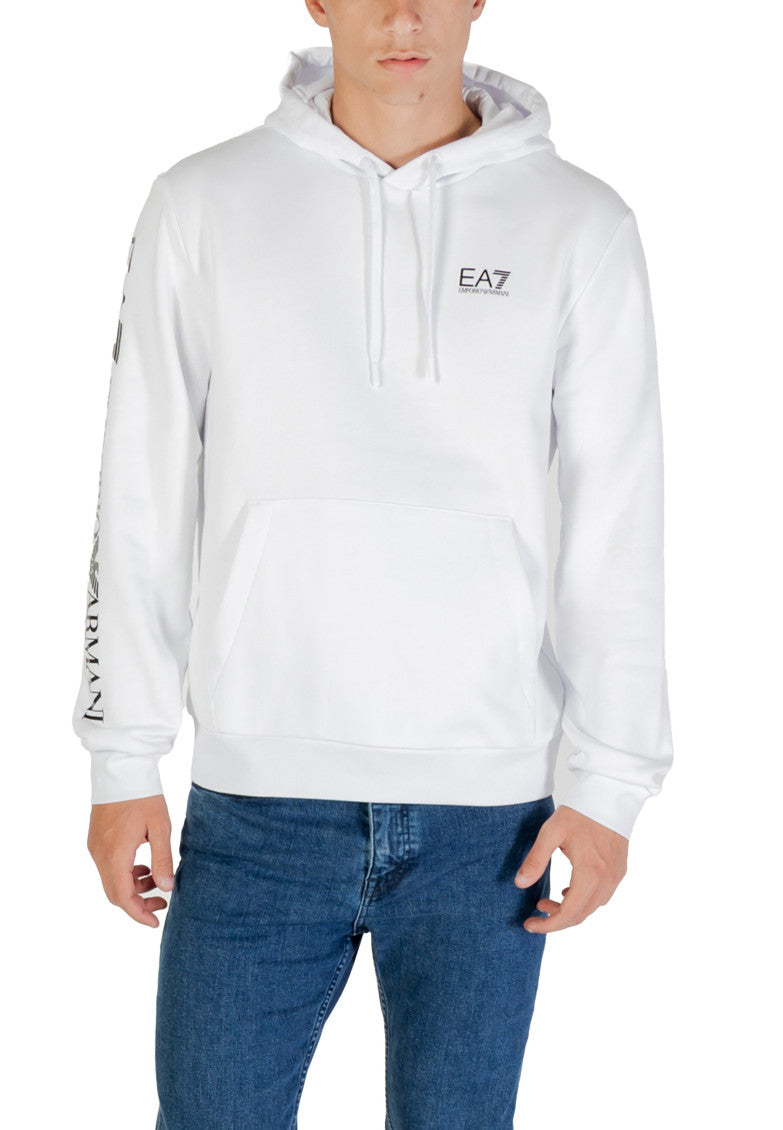 White Graphic Logo Hoodie 1