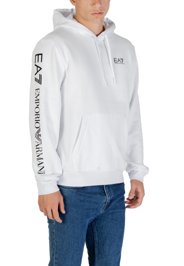 White Graphic Logo Hoodie 3