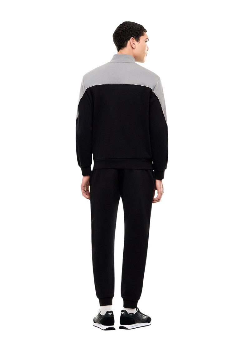 Black Color Block Tracksuit 4