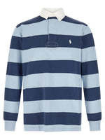 Navy Blue Stripes Polo 1