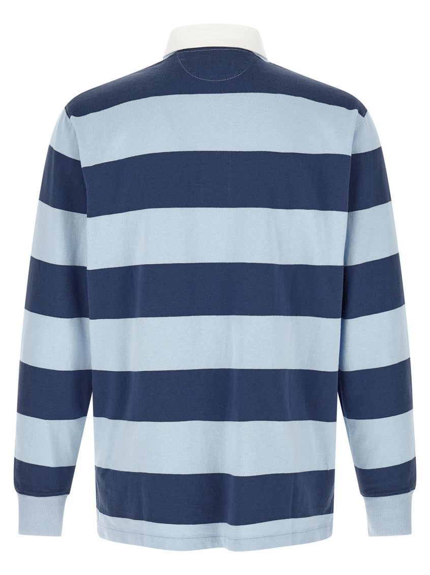 Navy Blue Stripes Polo 2