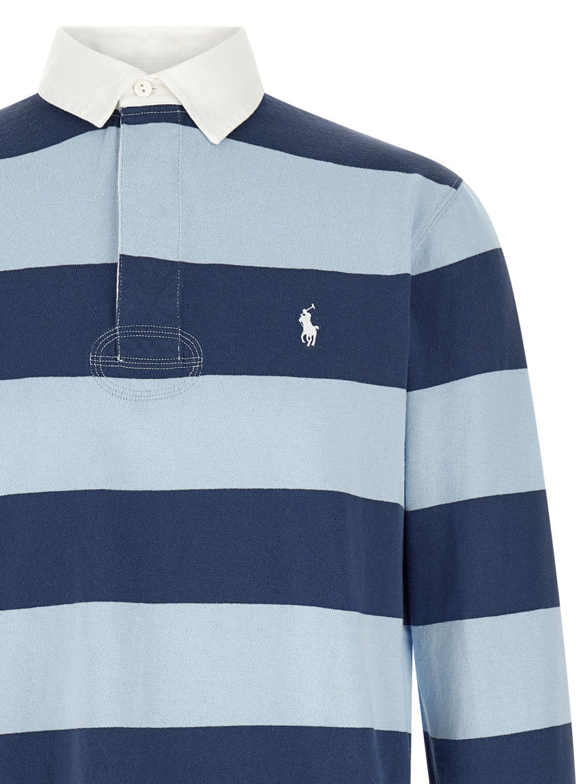 Navy Blue Stripes Polo 3