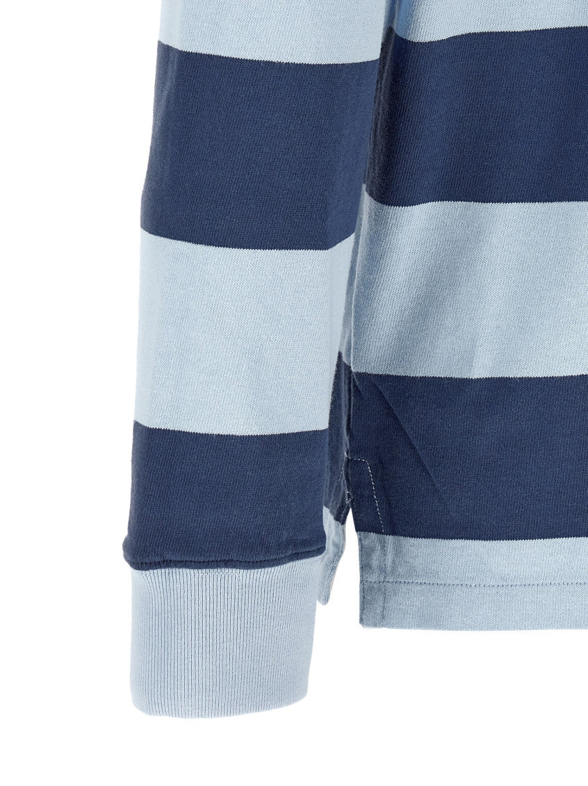 Navy Blue Stripes Polo 4