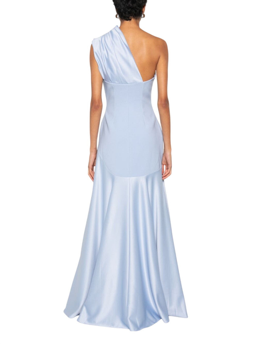 Blue Halter Neck Dress 3