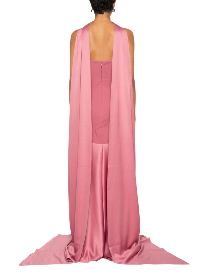 Pink Strapless Maxi Dress 4