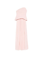 Pink Pleated Strapless Dress 1