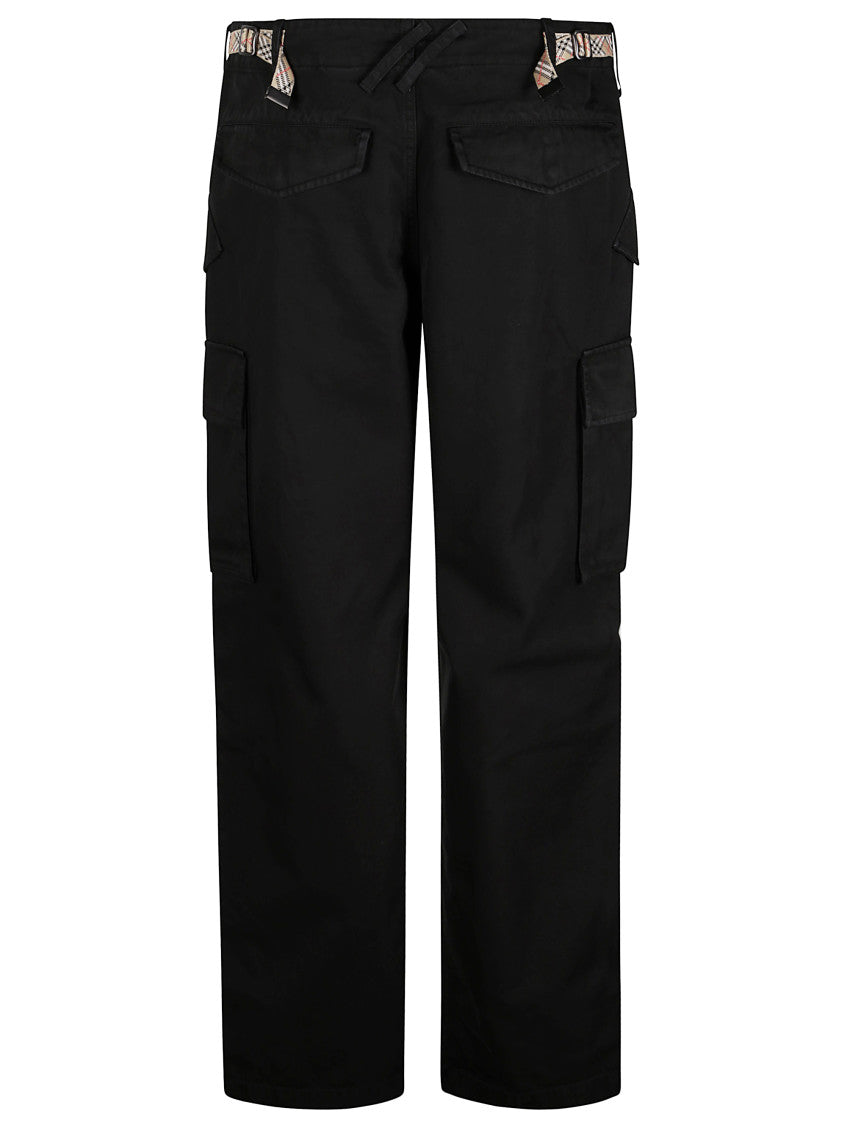 Black Regular Cargo Trousers 2