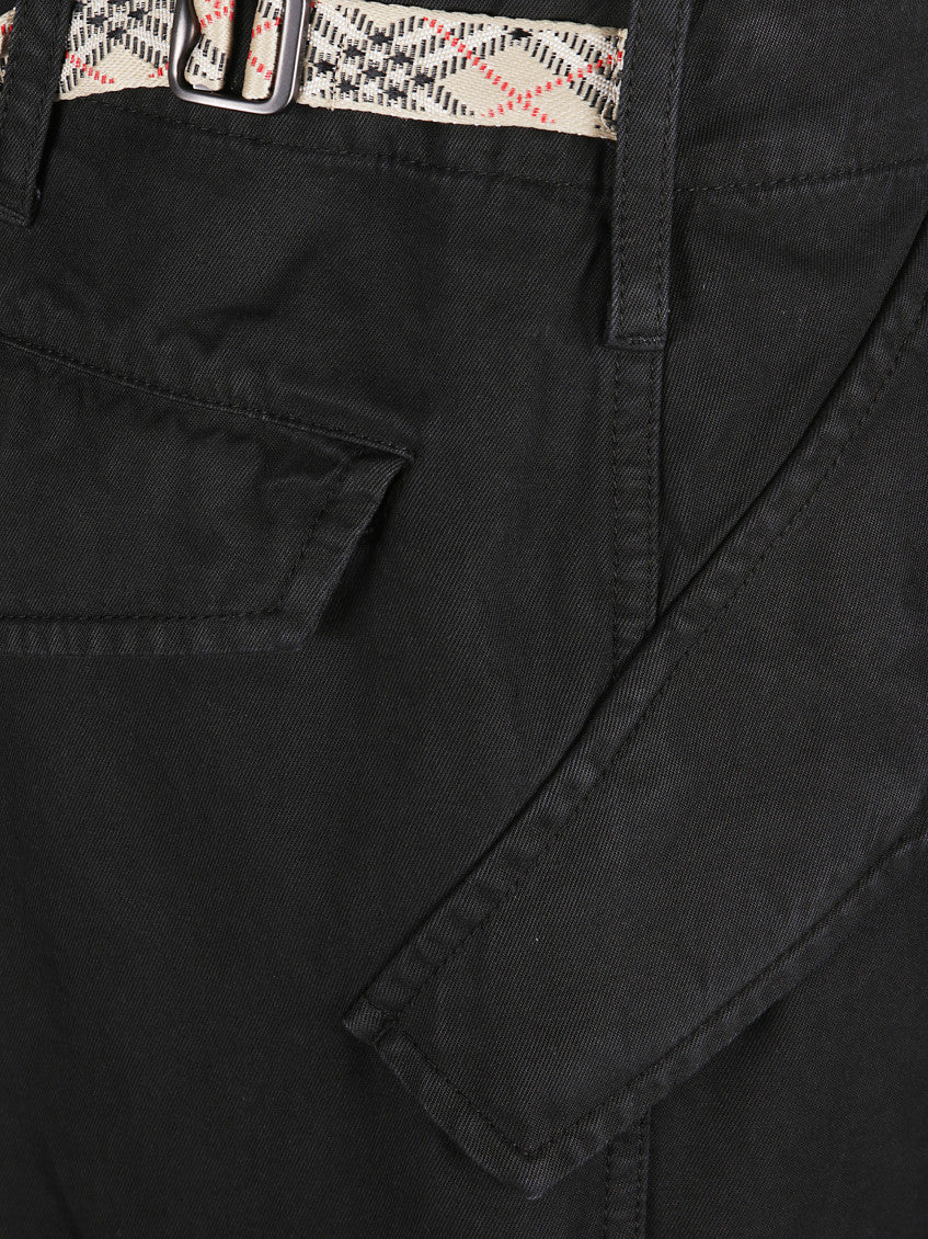 Black Regular Cargo Trousers 3