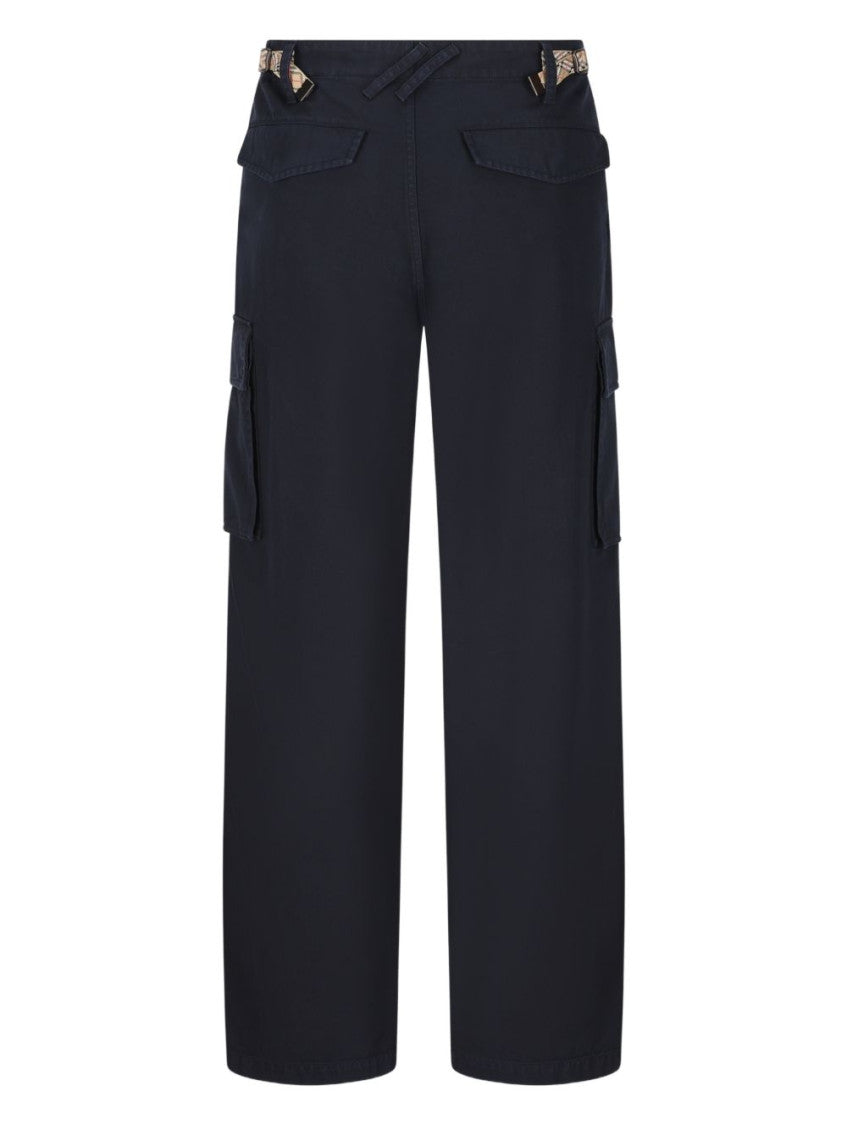 Navy Blue Cargo Trousers 2