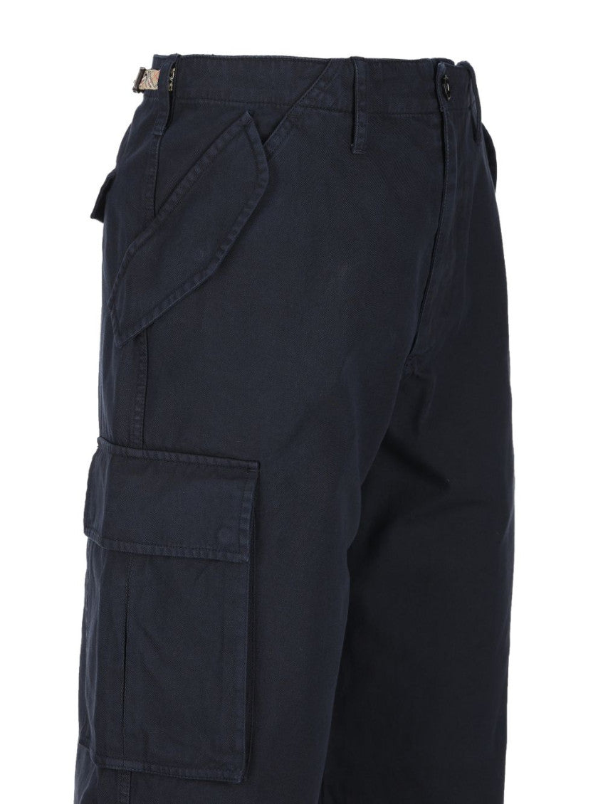Navy Blue Cargo Trousers 4