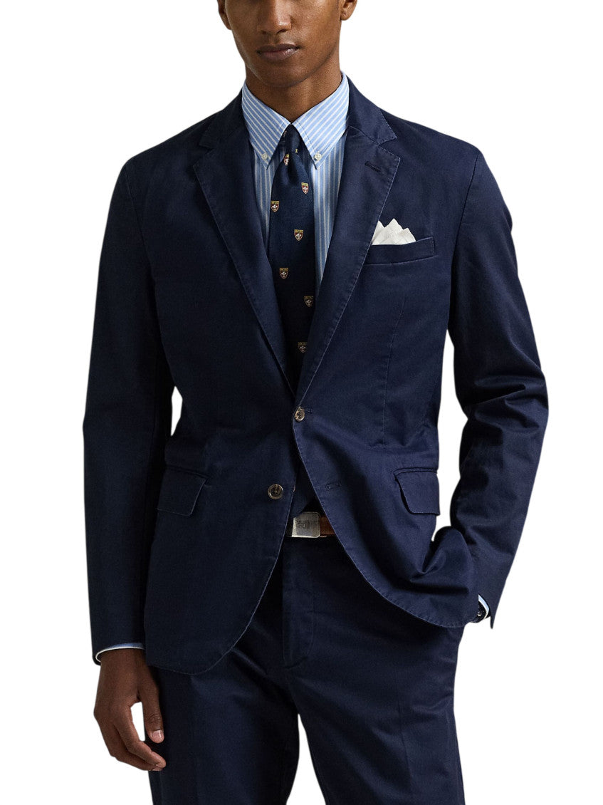 Navy Blue Solid Blazer 2