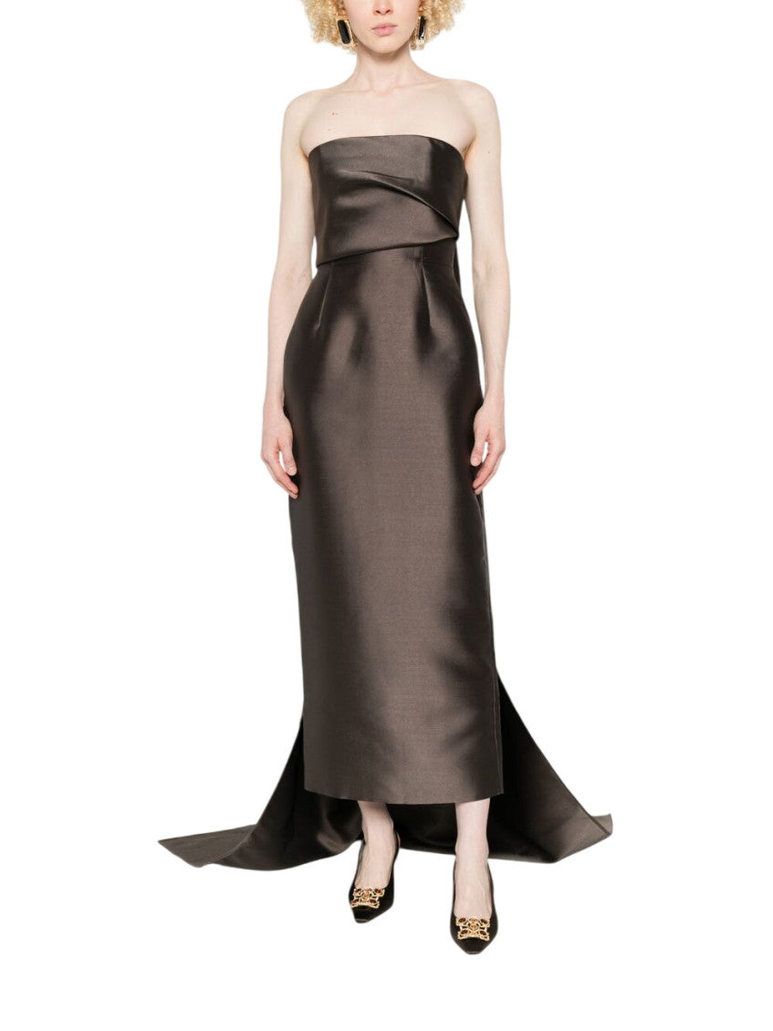 Brown Strapless Dress 3