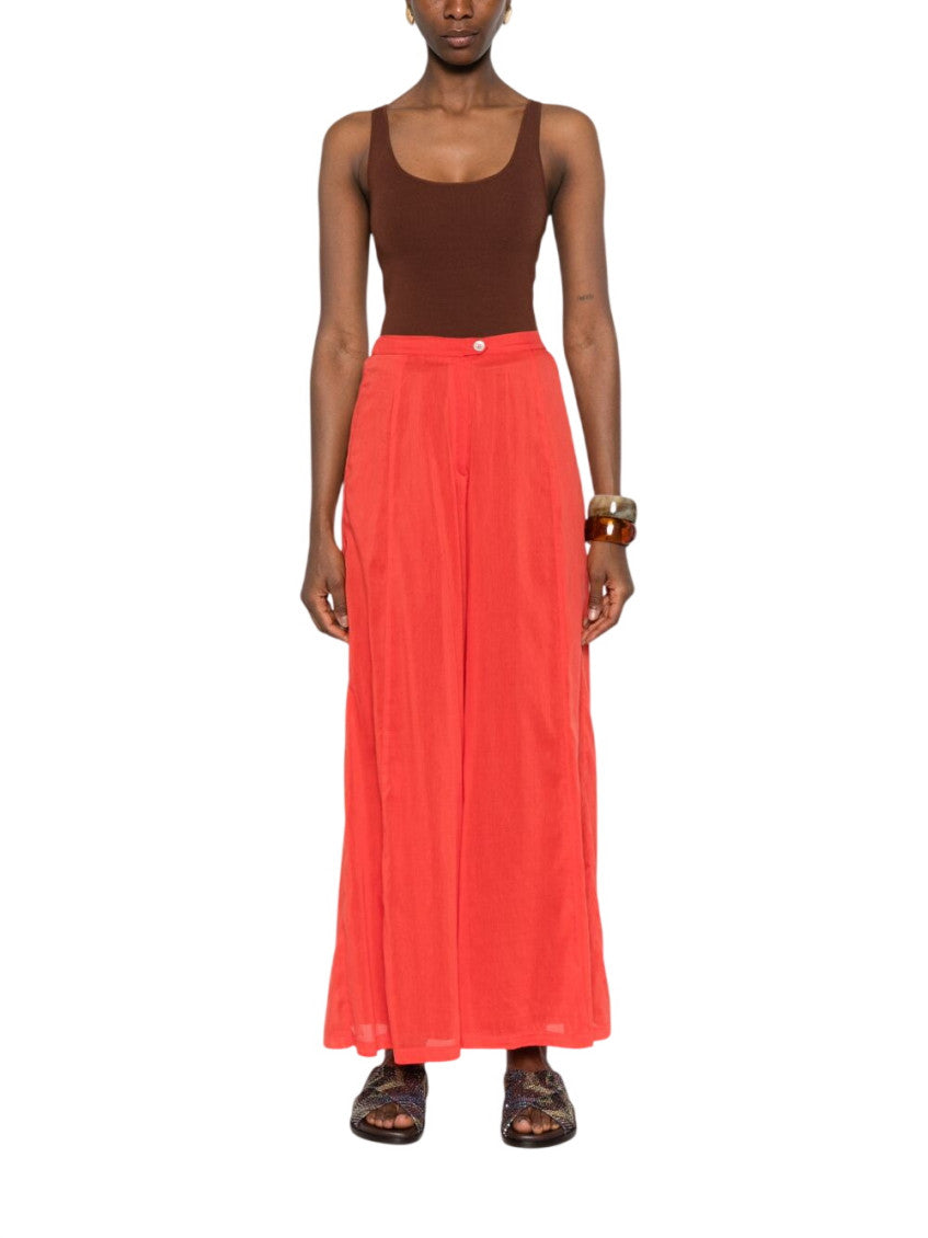 Red Flared Pant 5