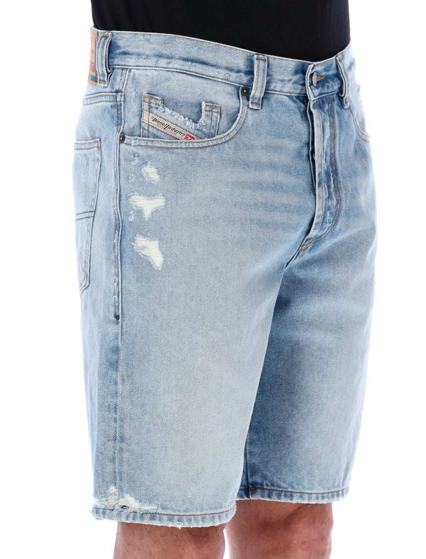 Blue Denim Shorts 3
