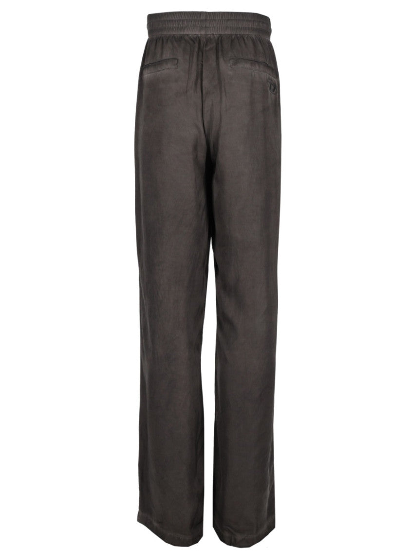 Grey Viscose Elasticated Trousers 3