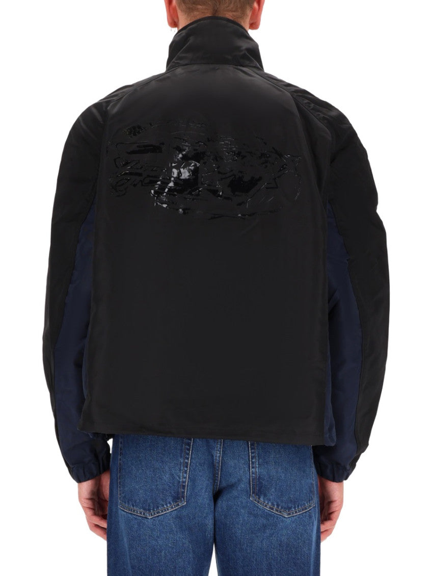 Black Color Block Jacket 3